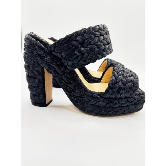 Bottega Veneta Trinity Canalazzo Woven Platform Sandals in Black - Picture 2 of 12